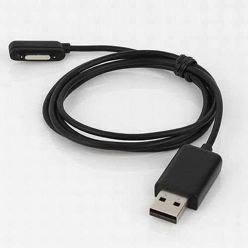 Magnetic USB Charging Cable Sony Xperia Z Ultra XL39h Xperia Z1 L39h (Black)
