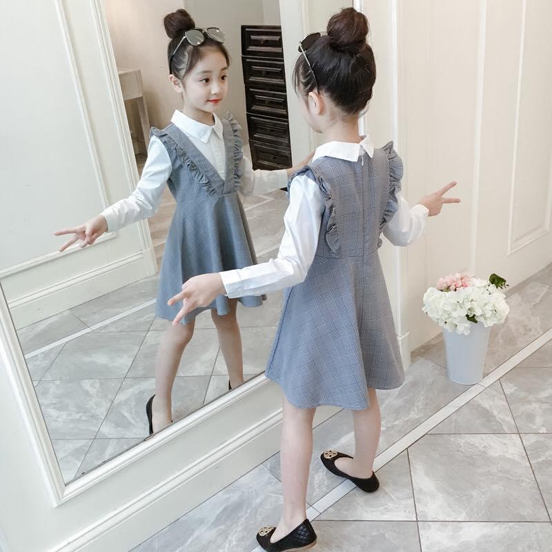 Koolkidzstore Girls Cotton Korea Style Dress 4-12Y - 6 Sizes (As Picture)