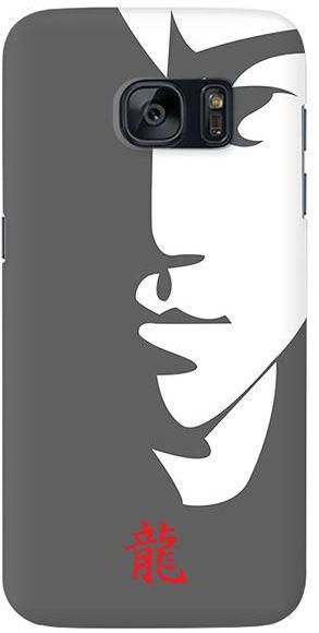 Stylizedd  Samsung Galaxy S7 Edge Premium Slim Snap case cover Matte Finish - Tibute - Bruce Lee (Grey)