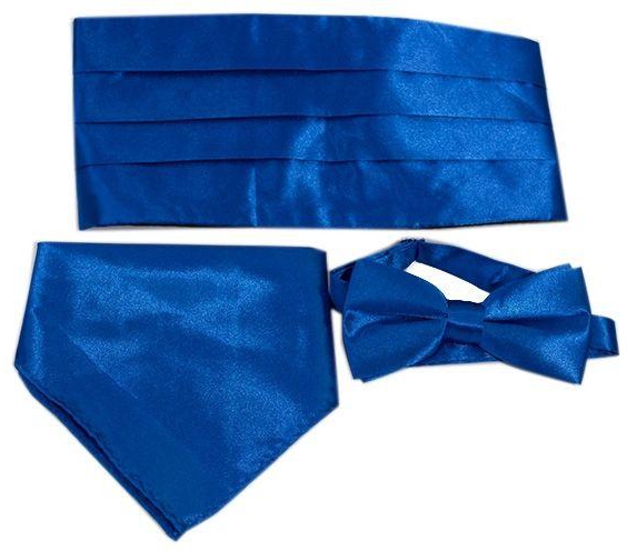 Fashion Men's Bow Tie+Handkerchief+Cumerbund Set