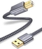 JSAUX USB A To USB B2.0 Printer Cable 3M GREY