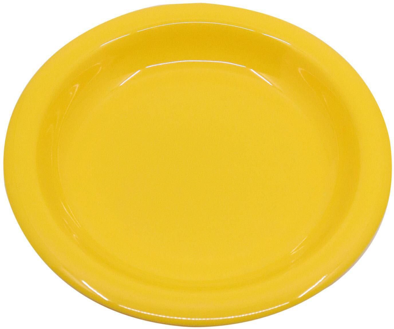 Hoover Round Soup Plate Yellow 24cm