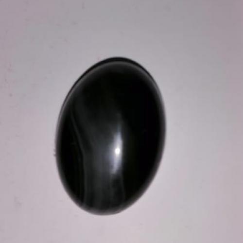 Gemstones Loose Natural Black Agate Cabochon Gemstone