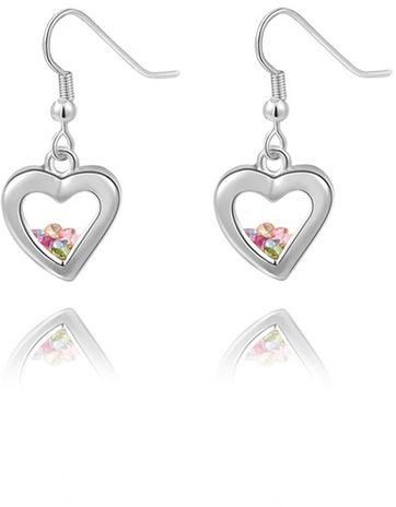Roxi Hearts Earrings - Silver