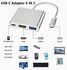 USB C to HDMI Adapter, Type-C to 4K HDMI Video Converter Multiple Adapter with USB C Fast Charging Port & USB 3.0 Port, USB C Converter for MacBook Pro/iPad Pro/Air 2021 2020,Galaxy S20,Dell XPS13/15