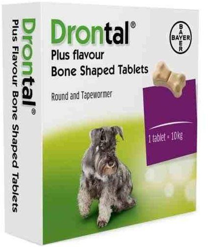 Drontal Plus Flavor Bone Shape - 6 Tabs