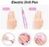 Electric Nail Drill Pen Manicure Pedicure Nail Drill Kit Gold