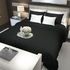 Bed N Home Flat Bed Sheet Set - 3 Pieces - Black