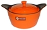 Diamond Ceramic Stew Pot - Orange - 28cm