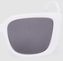 Sunglass With Durable Frame Lens Color Grey Frame Color White للنساء