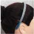 House Of Genevieve Crystal Studded Satin Ribbon Alice Hair Band Kids Fashion Girls Hair Accessories - Teal