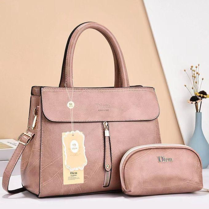 Fashion & Bag Set 2 in 1 Ladies Leather women handbag