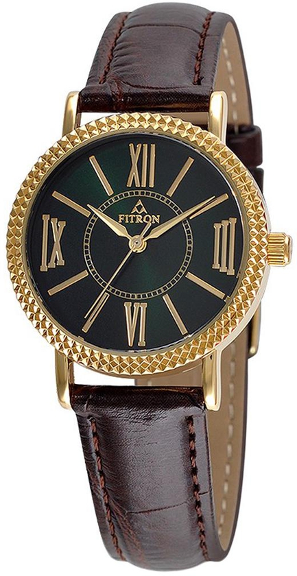 Fitron - Leather Atm Flat FT8170M010708 Watch for Men -  Analog