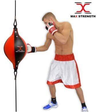 Max Strength Double End Speed Ball Floor To Ceiling Boxing Punch Bag MMA Gym Training Bag New