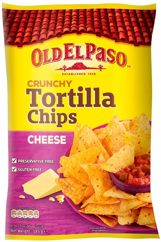 Old el paso tortilla chips cheese 185 g