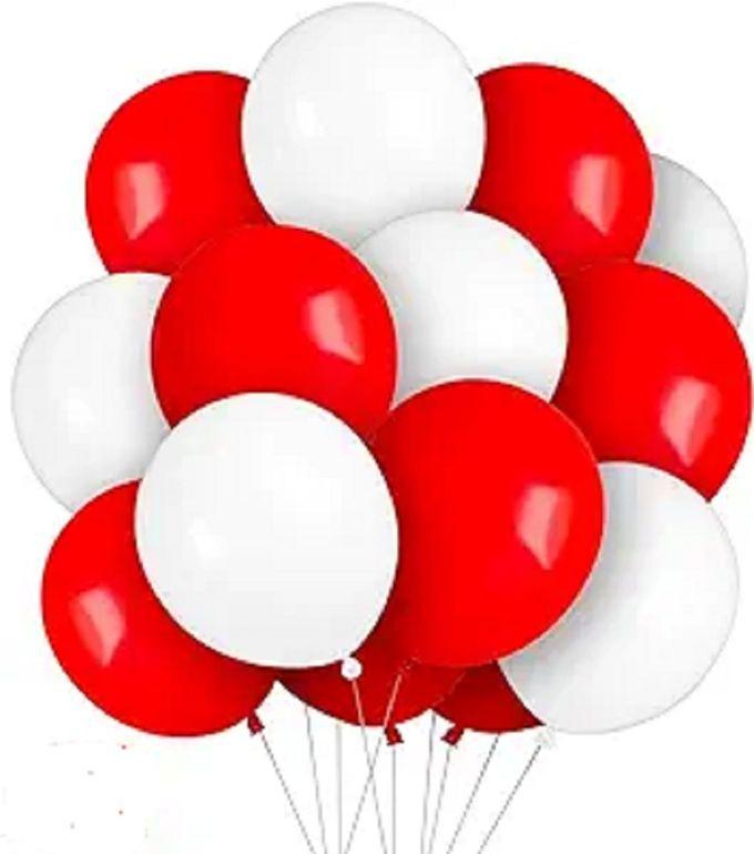 Red & White Balloons 40pcs