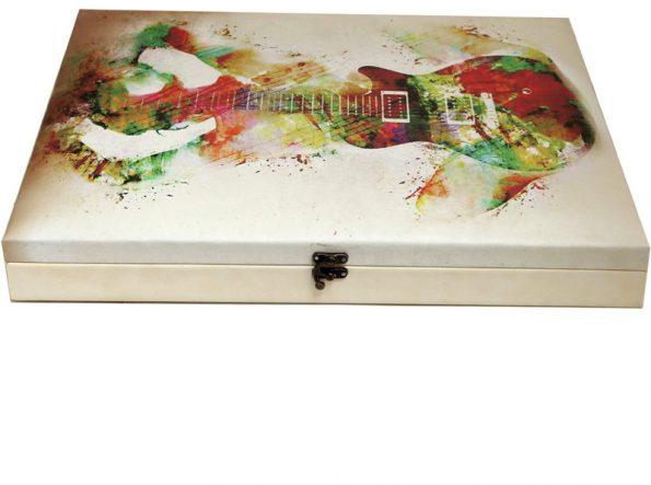 Oil Painting Box Women Guitar