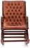 Rocking chair Beech wood Havan leather