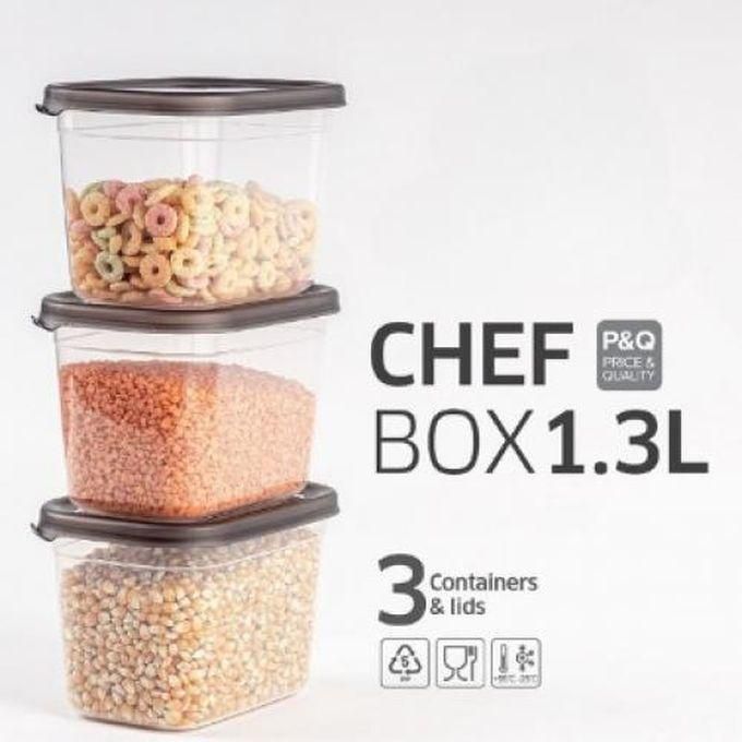 Lamsa Plast Chef Box Set 1.3L - 3 Pcs.