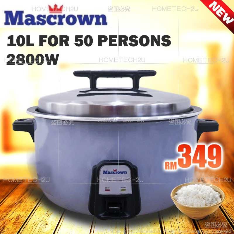 MASCROWN 10L 4.2L High Quality Commercial Electric Rice Cooker