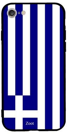 Thermoplastic Polyurethane Protective Case Cover For Apple iPhone 8 Greece Flag