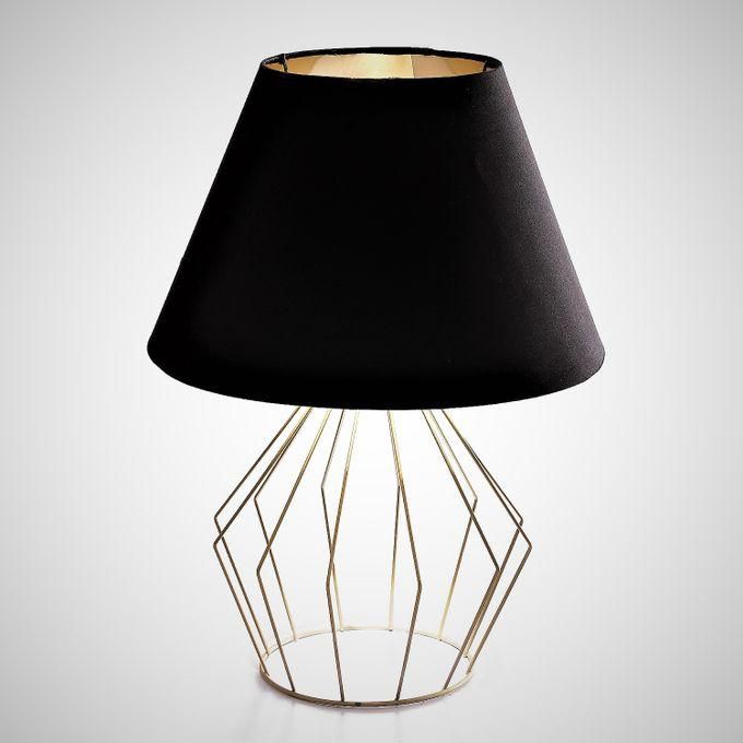 Elaf Diamond Black Gold Table Lamp