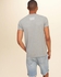 Hollister Grey Cotton Round Neck T-Shirt For Men