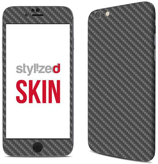 Stylizedd Premium Vinyl Skin Decal Body Wrap for Apple iPhone 6S - Carbon Fibre Anthracite