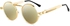 New Designer Fashion Punk Style Sunglasses Men Retro Round Metal Frame Women Sun Glasses Fashion Eyewear UV protection 400 GOLDEN Seller's Exclusive InfinityHandmade