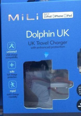 Mili Dolphin Dual Port Home Charger, Black