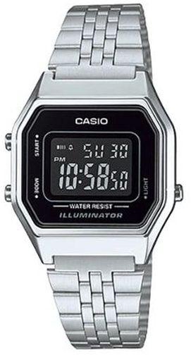 Casio Women's Water Resistant Digital Watch LA680WA-1B Silver