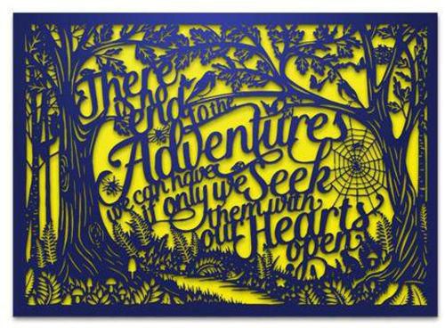 Galfn Wood Wall Art - There Is No End To The Adventures
