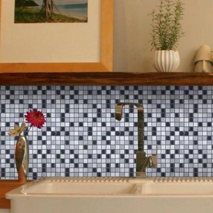 General 3D Mosaic Self Adhesive Wall Tiles - 6 Pcs