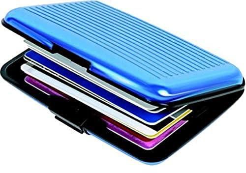 محفظة بطاقات ائتمان للبالغين من الجنسين فاخرة الوما، لون ازرق, أزرق