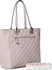 Guess Faux Leather Bag For Women,Pink - Tote Bags