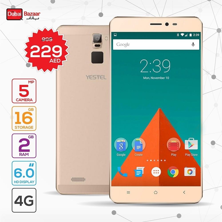 YESTEL M7, 4G Smart Phone with 16 GB Storage - 2 GB RAM, Dual Camera, Dual Sim DBS10468