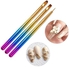 3-Piece Nail Art Painting Drawing Carving Pen Brush Multicolour