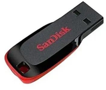 Sandisk Cruzer Blade 16GB Flash Disk - Black & Red Black sandisk 16 GB