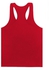 Fashion Men Loose Sports Vest - Dark Red