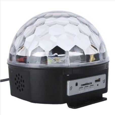 6 CH DMX512 Control Digital LED RGB Crystal Magic Ball Effect Light DMX Disco DJ Stage Lighting,remote, music