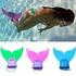 Generic Mermaid Swim Fin Adjustable Diving Monofin Swimming Foot Flipper For Kids (Green)