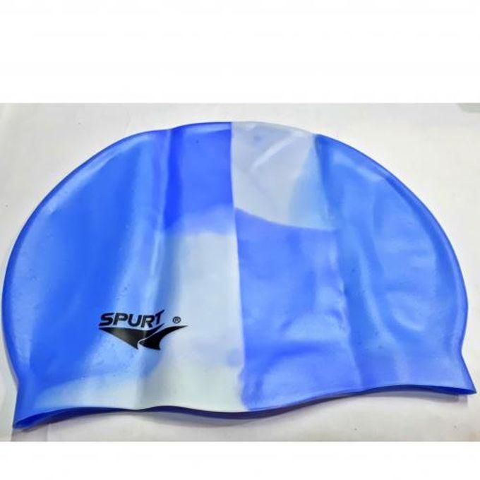 Spurt Silicone Swim Cap - Blue