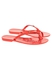 Mel by Melissa 32111-1479 Forever Patent Printed Thong Flip Flops for Women - 40 EU, Red
