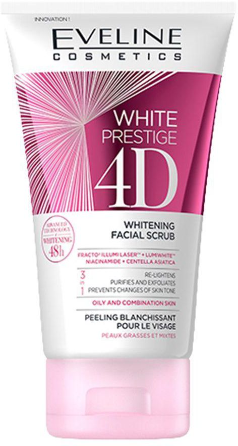 Eveline - White Prestige 4D Whitening Facial Scrub - 150ml- Babystore.ae