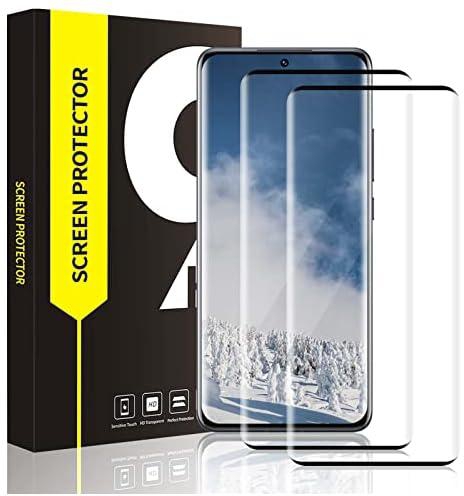 Pack of 2 Screen Protectors for Xiaomi MI 12/12X 5G, 9H Hardness 3D Full Coverage, HD Clear Screen Protector, Anti-Scratch, Ultra Thin, Anti-Oil, Bubble-Free Tempered Glass Film for MI 12/12X 5G