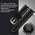 حزام جلدي كلاسيكي من Remson، حزام جلد بديل للشمع الزيتي الجلدي لساعة Huawei Watch GT 2 Pro (أسود)