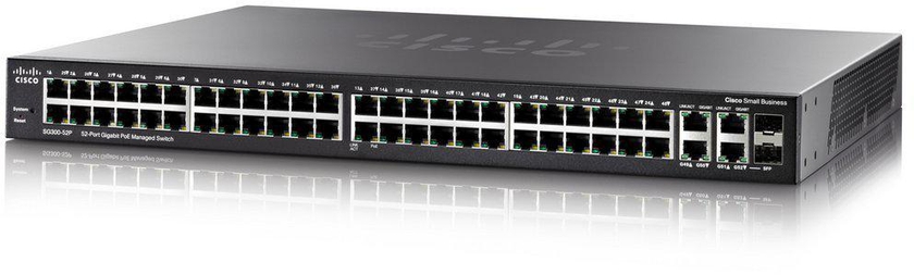 Cisco SG300-52P 52Port Ggabit PoE managed switch
