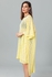 Kady Knitted Loose Wide Round Cover-up - Yellow