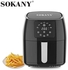 Sokany Healthy Air Fryer Digital Touch Screen - 5.0L
