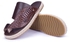 Neqwa Mens Madas Sandals Marbella Snake Collection - Brown Python Leather